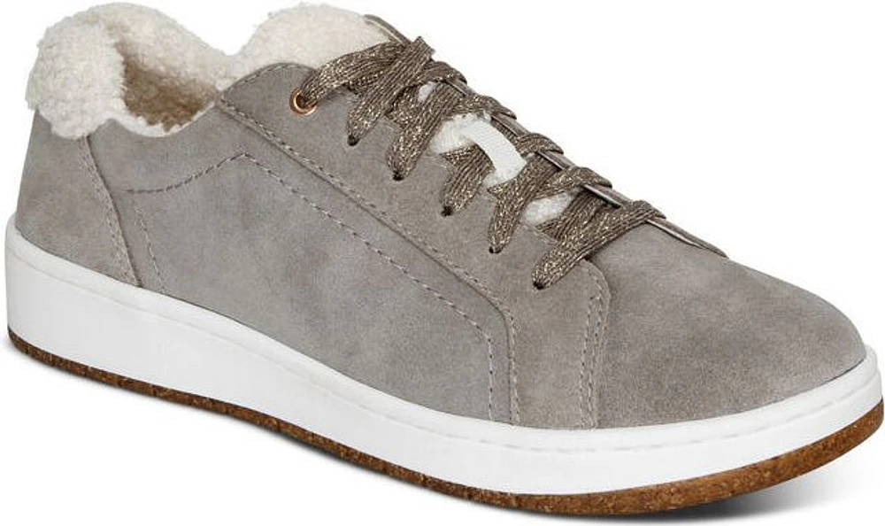 Cozy Blake Grey Shearling Lace Up