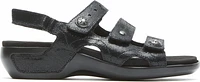 Power Comfort Sandals Three Strap Black