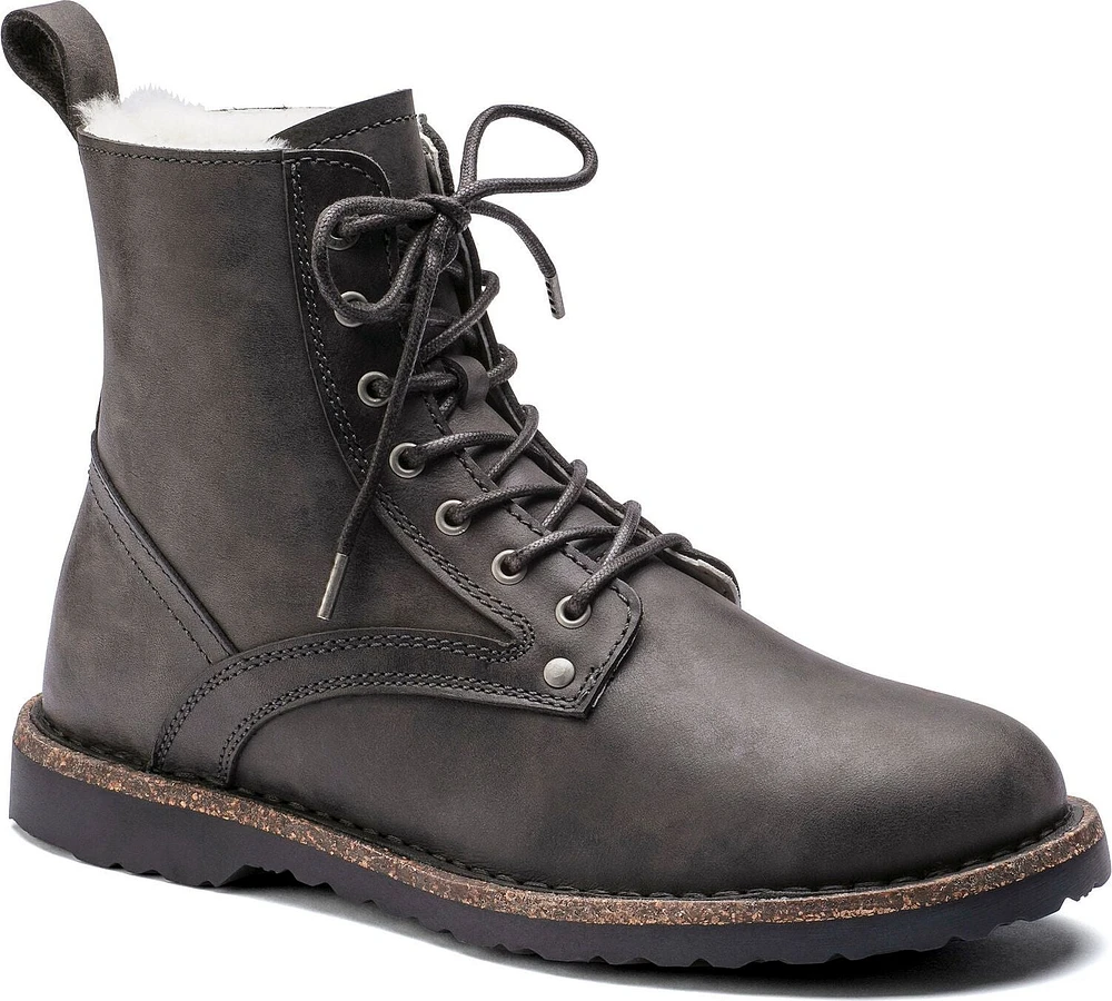 Bryson Shearling Graphite Narr