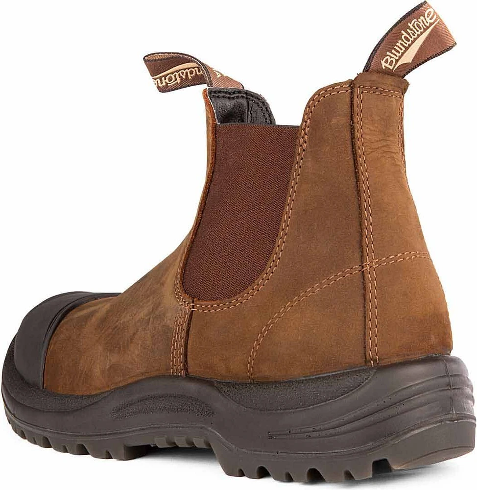Blundstone 169 - Work & Safety Boot Rubber Toe Cap Saddle Brown