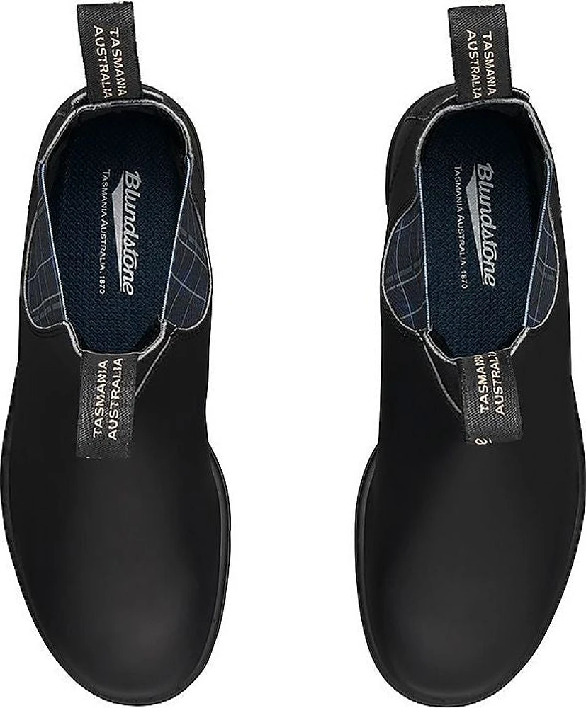 Blundstone 2102 - Original Black With Navy Tartan Elastic