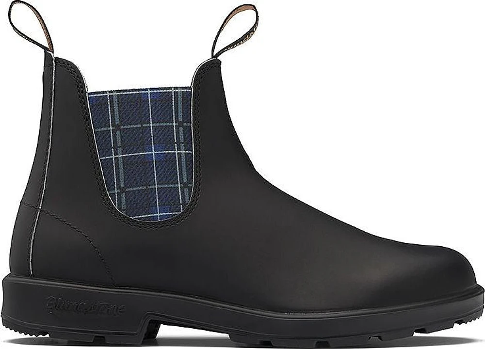 Blundstone 2102 - Original Black With Navy Tartan Elastic