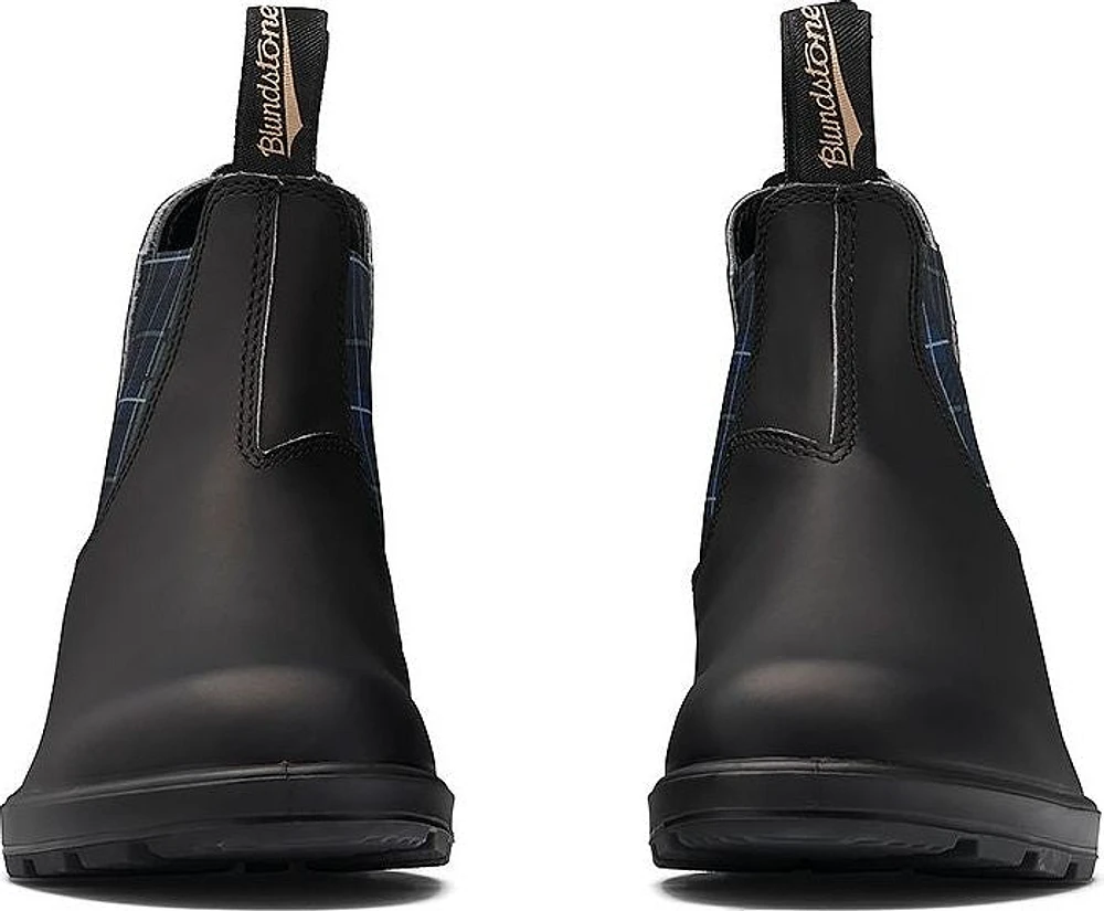Blundstone 2102 - Original Black With Navy Tartan Elastic