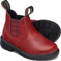 Blundstone 2192 - Kids Red With Burgundy Tartan Elastic