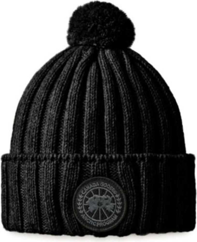 Rib Pom Beanie Cashmere