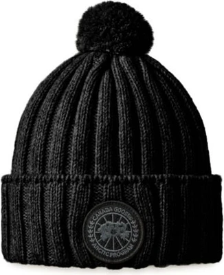 Rib Pom Beanie Cashmere