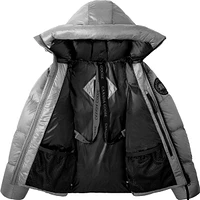 Crofton Puffer Black Disc Boulder Grey