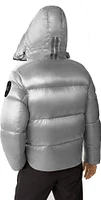 Crofton Puffer Black Disc Boulder Grey