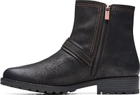 Aspra Buckle Black Suede