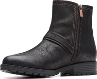 Aspra Buckle Black Suede