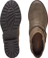 Aspra Buckle Dark Olive Suede