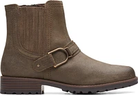 Aspra Buckle Dark Olive Suede