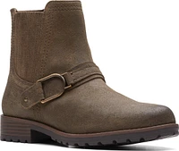 Aspra Buckle Dark Olive Suede