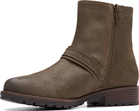 Aspra Buckle Dark Olive Suede
