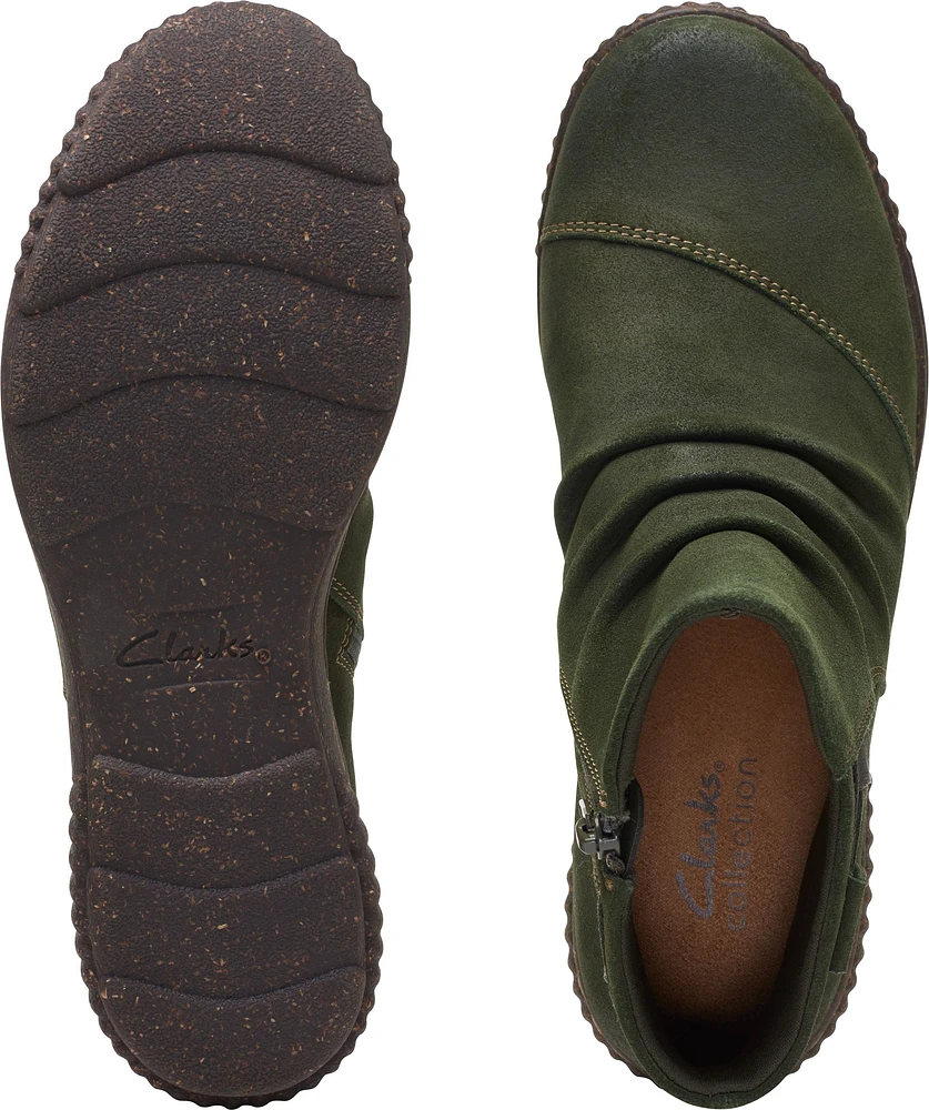 Caroline Derby Dark Green Suede