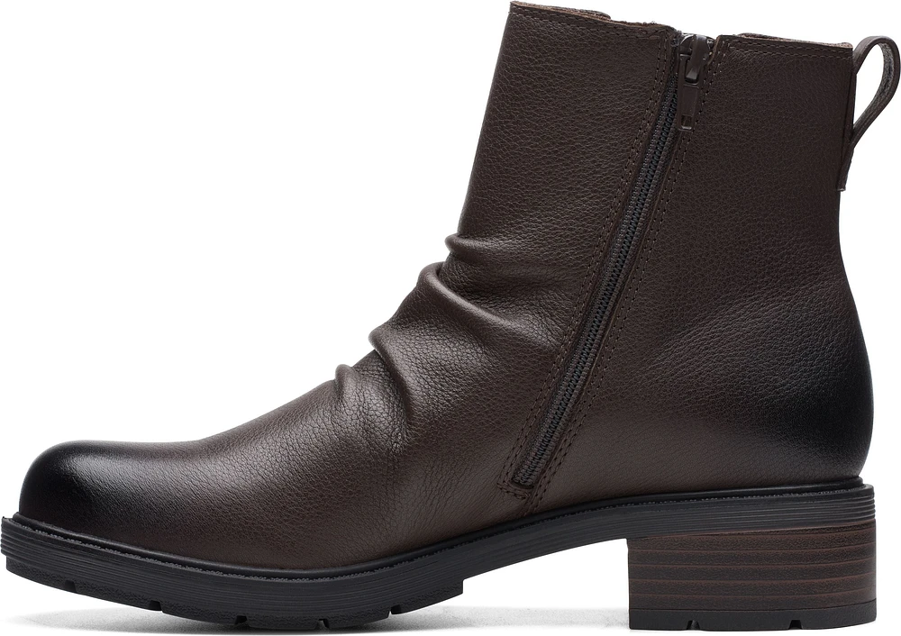Hearth Rose Dark Brown Leather