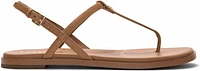 Flora Thong Pecan Leather Brown