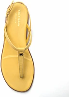 Flora Thong Sunset Gold Leather Yellow