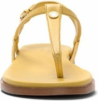 Flora Thong Sunset Gold Leather Yellow