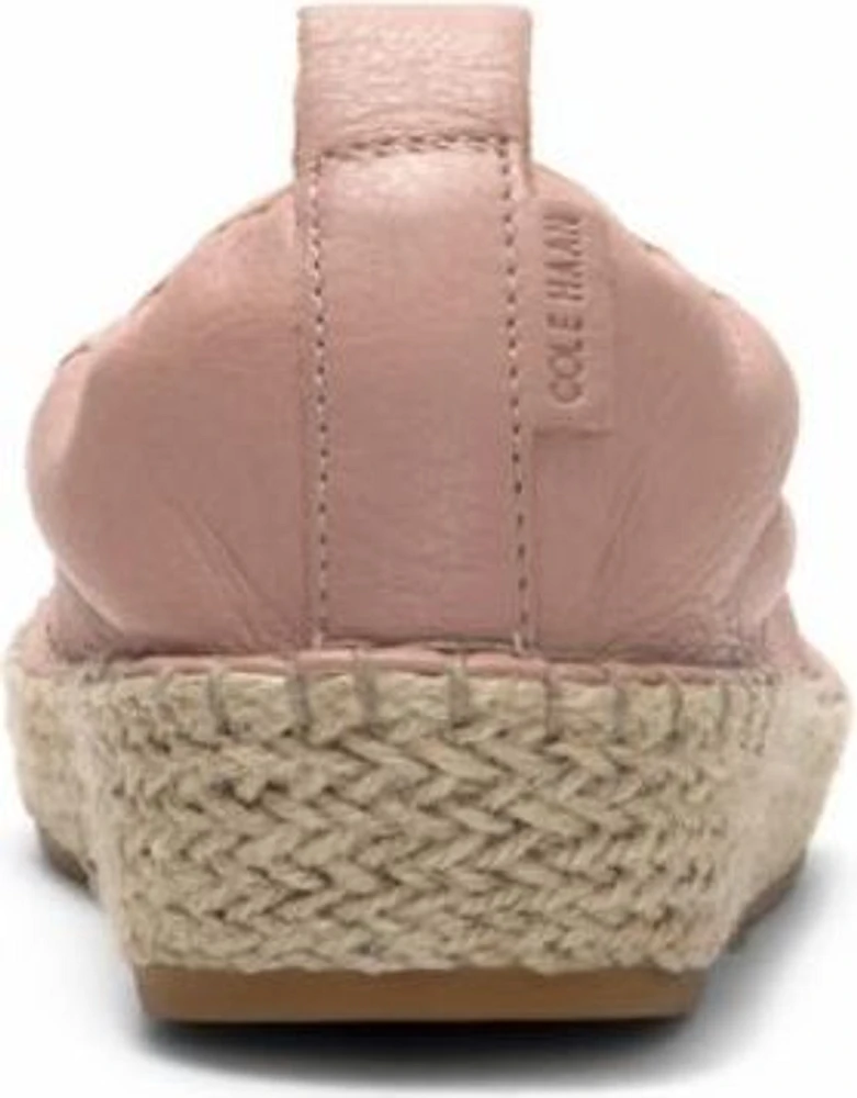 Cloudfeel Espadrille Mahogony Rose Leather Natural Pink