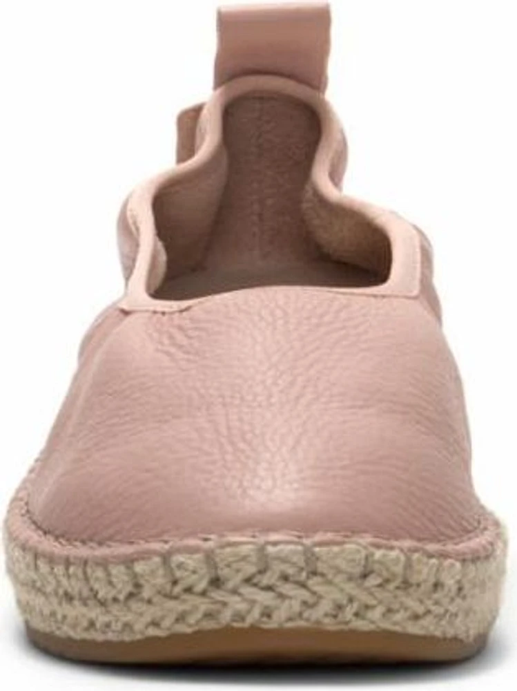 Cloudfeel Espadrille Mahogony Rose Leather Natural Pink