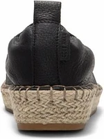 Cloudfeel Espradrille Leather Natural Black