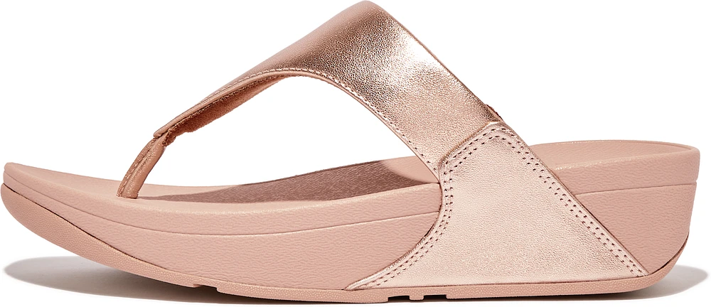 Lulu Leather Toe Post Rose Gold