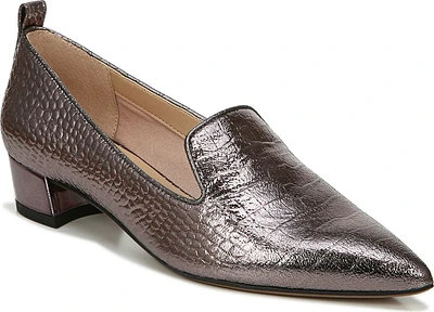 Vianna Gunmetal Croc