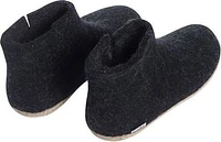 Wool Felt Boot Leather Sole Charcoal