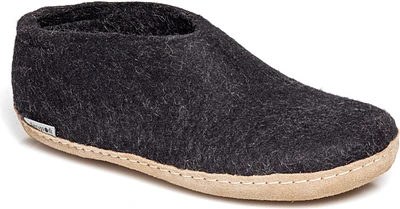 Wool Felt Shoe Leather Sole Charcoal