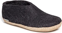 Wool Felt Shoe Leather Sole Charcoal