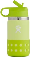 12oz Kids Wide Mouth Straw Lid & Boot Honeydew/Jungle