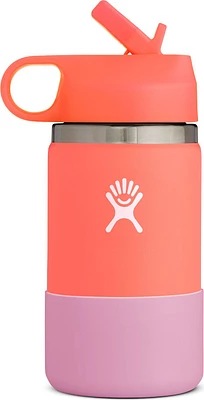 12oz Kids Wide Straw Lid & Boot Hibiscus