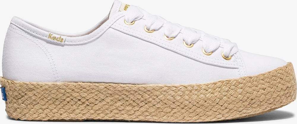 Triple Kick Washed Mtlc Jute Brilliant White
