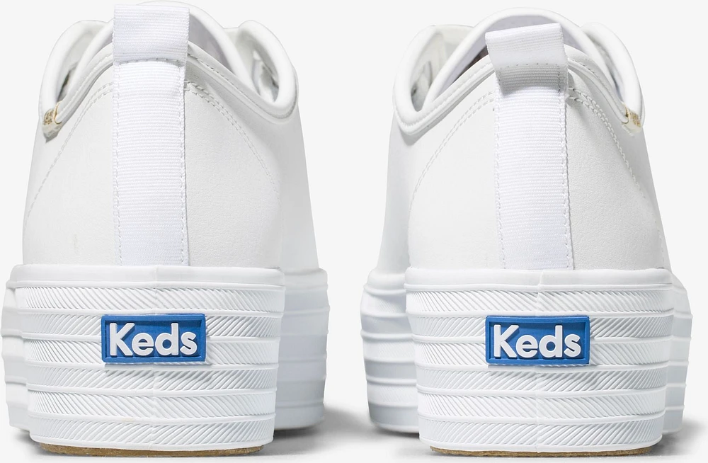 Triple Up Leather White