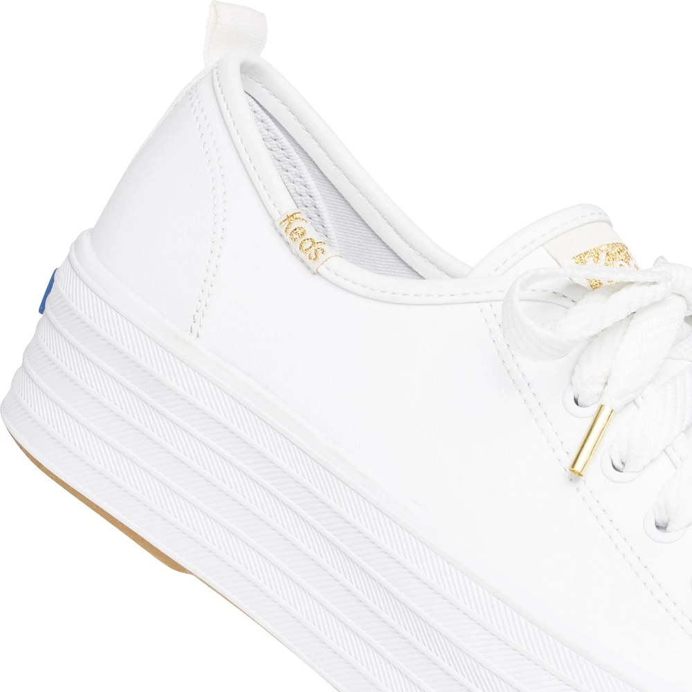 Triple Up Leather White