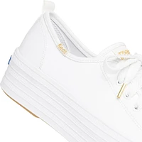 Triple Up Leather White
