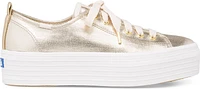 Triple Up Metallic Twill Light Gold