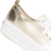 Triple Up Metallic Twill Light Gold