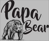 T-shirt Papa Bear Drawing
