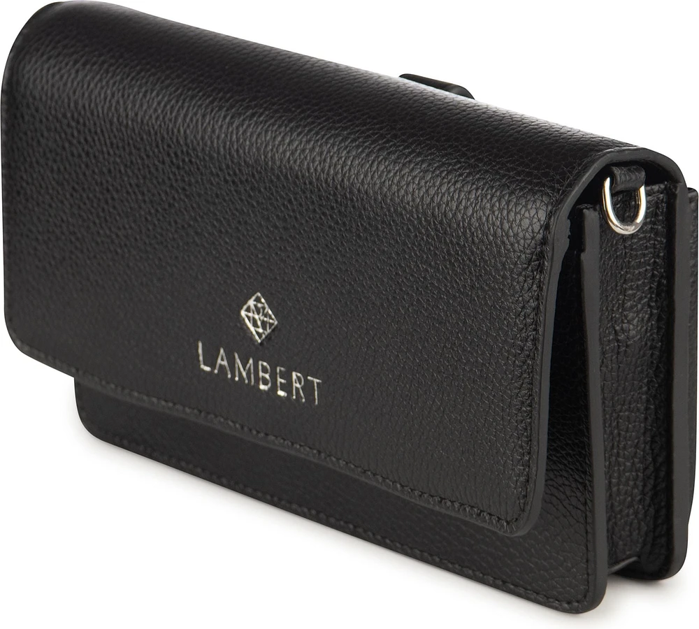 2 In 1 Wallet Crossbody SLG Black Pebble