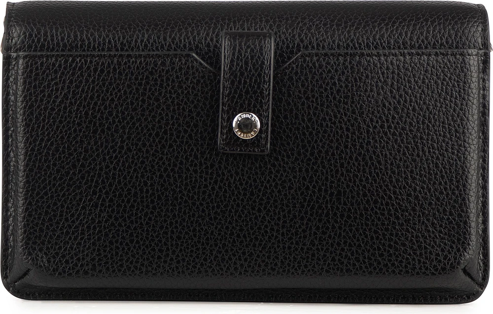 2 In 1 Wallet Crossbody SLG Black Pebble