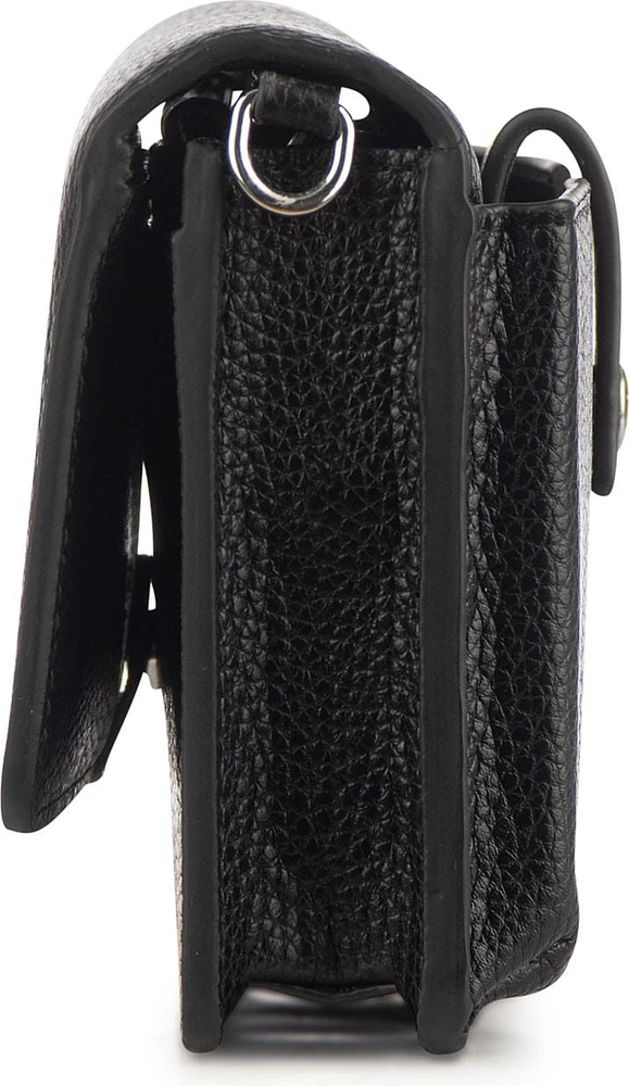 2 In 1 Wallet Crossbody SLG Black Pebble
