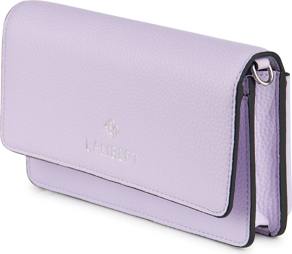 2 In 1 Wallet Crossbody SLG Lavender Pebble