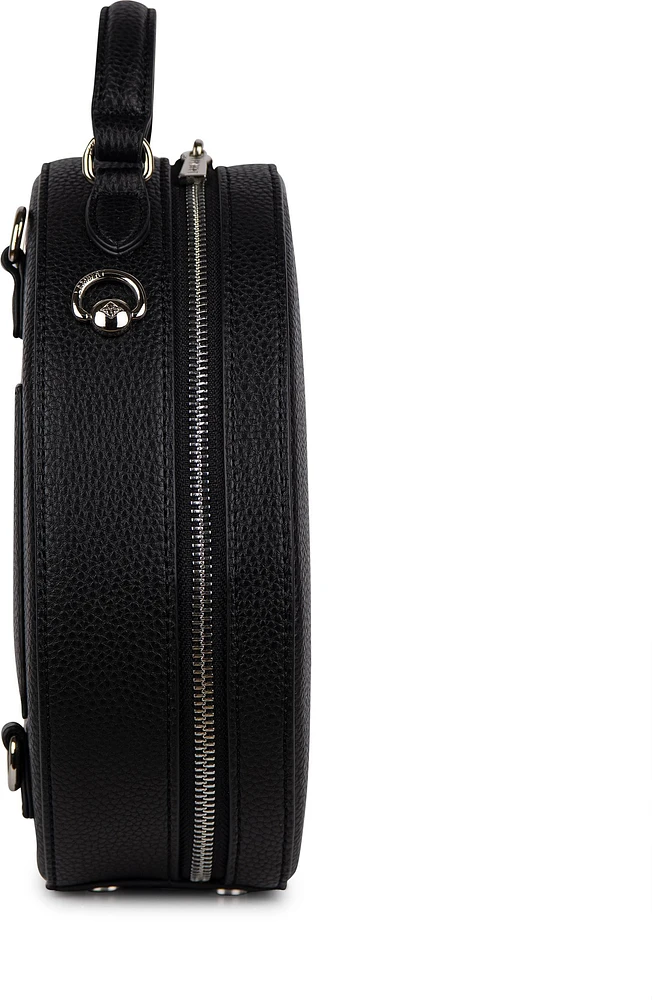 3 In 1 Handbag Black Pebble