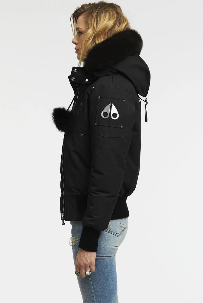 Ladies Debbie Bomber Black-black