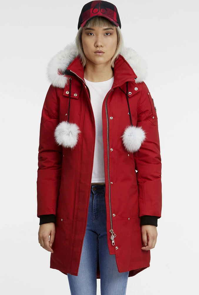 Ladies Stirling Parka Red-natural