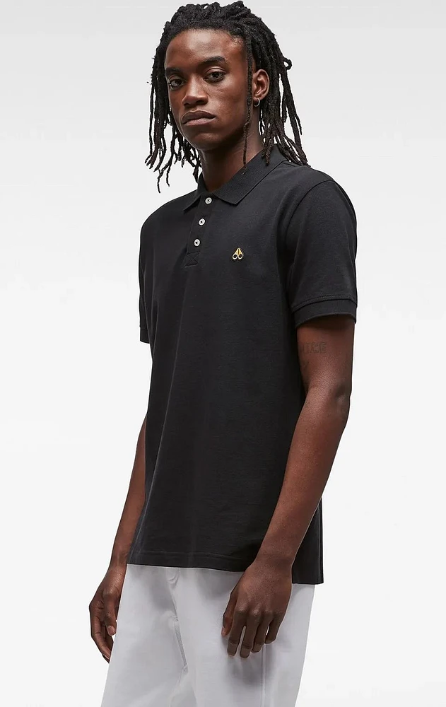 Pique Polo Gold Black