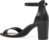 Pruce Black Ankle Strap Sandal