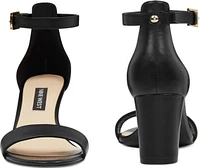 Pruce Black Ankle Strap Sandal